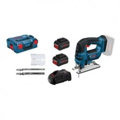 Scie sauteuse 18V Bosch GST 18 V-LI B + 2 batteries Procore 5,5 Ah + chargeur + coffret L-boxx - 06015A610C