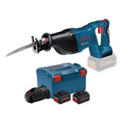 Scie sabre 18V Bosch GSA 18V-LI + 2 batteries Procore 5,5 Ah + chargeur + L-Boxx - 060164J00C