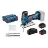 Scie sauteuse 18V Bosch GST 18 V-LI S + 2 batteries Procore 5,5 Ah + chargeur + coffret L-Boxx - T-JE6