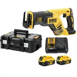 Scie sabre XR Brushless 18V Dewalt DCS367M2 + 2 batteries 4 Ah + chargeur + T-STAK II