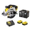 Scie circulaire sans-fil Dewalt DCS391NT 18 V + 2 batteries 5 Ah + chargeur + coffret TSTAK
