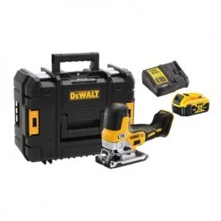 Scie sauteuse Brushless 18V Dewalt DCS335NT + 2 batteries 4 Ah + chargeur + T-STAK
