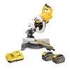 Scie à onglets radiale sans-fil XR Flexvolt Dewalt DCS778T2 54 V + 2 batteries 6 Ah + chargeur