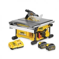 Scie à table 54V Dewalt DCS7485T2-QW XR Flexvolt + 2 batteries 6 Ah + chargeur