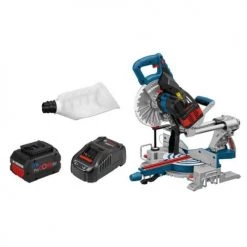 Scie à onglets Biturbo 18V Bosch GCM 18V-216 Professional + 2 batteries 5,5 Ah + chargeur - 0601B41002
