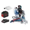 Scie à onglets Biturbo 18V Bosch GCM 18V-305 GDC + 2 batteries 12 Ah + chargeur - 0601B43001