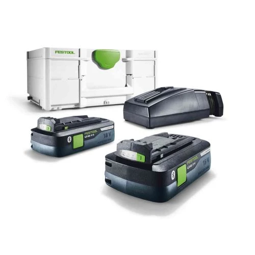 Set énergie Festool SYS3 ENG 18V 2x4,0/TCL6 (2 batteries 4 Ah + chargeur) 18 V + coffret SYSTAINER 3 – Image 4