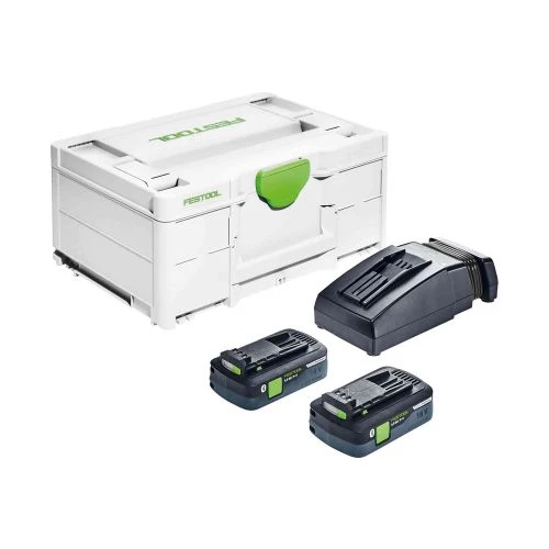 Set énergie Festool SYS3 ENG 18V 2x4,0/TCL6 (2 batteries 4 Ah + chargeur) 18 V + coffret SYSTAINER 3