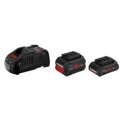 Pack de 2 batteries Procore Bosch 18 V (4 - 5,5 Ah) + chargeur GAL 1880 CV Professional