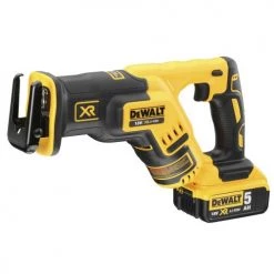 Scie sabre XR Brushless 18V Dewalt DCS367P2-QW + 2 batteries 5 Ah + chargeur + coffret T-Stak