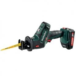 Scie sabre 18V Metabo SSE 18 LTX + 2 batteries 2 Ah + chargeur ASC 55 + coffret metaBox - 602266500