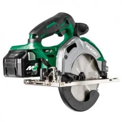 Scie circulaire 36V Hikoki C3606DAWRZ + 2 batteries 2,5 Ah + chargeur + HITCASE IV