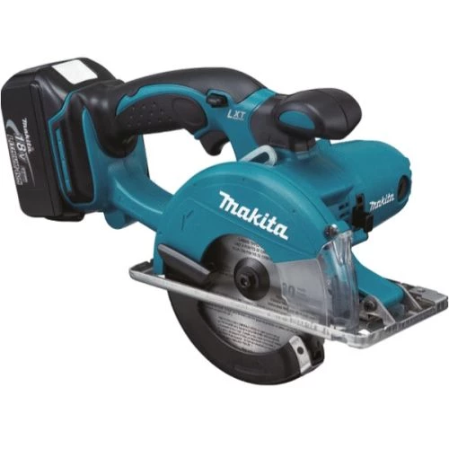 Scie circulaire à métaux 18V Makita DCS550RMJ + 2 batteries 4 Ah + chargeur + Makpac 3