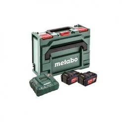 Set de base 2 batteries Metabo Li-Power 4 Ah / 18 V + chargeur ASC 55 + coffret METABOX 145