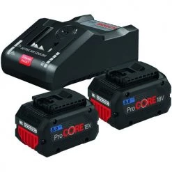 Pack de 2 batteries Bosch ProCore 18V / 8Ah + chargeur GAL 18V-160 C