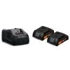 Pack de 2 batteries 18V Fein GBA 2 Ah AMPShare avec chargeur - 92604244010