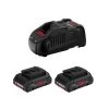 Pack de 2 batteries Bosch Procore 18 V 4 Ah + chargeur GAL 1880 CV