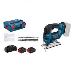 Scie sauteuse 18V Bosch GST 18 V-LI B + 2 batteries Procore 8Ah + chargeur + coffret L-Boxx - 06015A610H