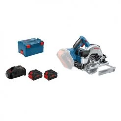 Scie circulaire 18V Bosch GKS 18V-57 G + 2 batteries Procore 8 Ah + chargeur + coffret L-BOXX - 06016A210H