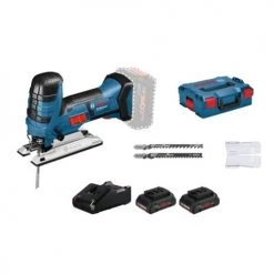 Scie sauteuse 18V Bosch GST 18 V-LI S + 2 batteries Procore 4 Ah + chargeur + coffret L-Boxx - 06015A510Q