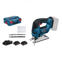 Scie sauteuse 18V Bosch GST 18 V-LI B + 2 batteries ProCORE18V 4.0 Ah + chargeur GAL 18V-40 + L-BOXX - 06015A610Q