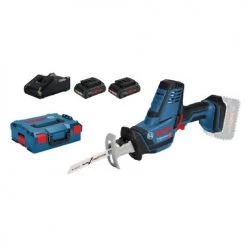 Scie sabre 18V Bosch GSA 18 V-LI C + 2 batteries ProCore 4 Ah + chargeur + coffret L-Boxx - 06016A500Q