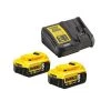 Pack Dewalt DCB115P2 2 batteries 18 V XR LI-ION 5,0 Ah + chargeur XR multivoltage