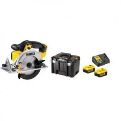 Scie circulaire DCS391NT 18 V + 2 batteries XR 4Ah+ chargeur + T-STAK - DEWALT - DCS391M0