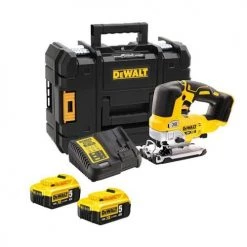 Scie sauteuse 18V Dewalt BRUSHLESS XR + 2 batteries 5 Ah + chargeur + coffret Tstak - DCS334P2-QW