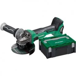 Meuleuse d'angle 18 V / 36 V Hikoki G3613DAW2Z (sans batterie ni chargeur) + coffret Hit Case II