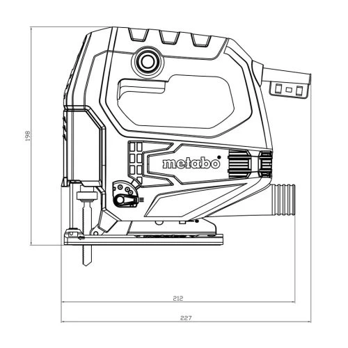 Scie sauteuse 450W Metabo STEB 65 Quick Set + coffret + accessoires - 690920000 – Image 3