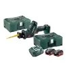 Scie sabre 18V Metabo SSE 18 LTX + 2 batteries 5.5 Ah + chargeur + coffret MetaLoc - 602266660