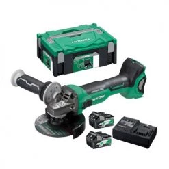 Meuleuse d'angle 18 - 36 V Hikoki G3613DAW2Z+ batteries 2,5 - 5 Ah + chargeur + Hitcase II