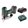 Scie sauteuse 18V Metabo STA 18 LTX 100 + 2 batteries 2 Ah + chargeur + coffret - 601002510