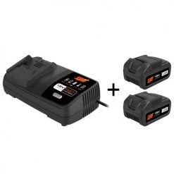 Pack énergie 2 batteries Spit 18 V - 5 Ah + chargeur