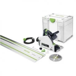 Scie plongeante Festool TS 55 RQ-Plus 1050 W + rail de guidage FS 1400/2 + Systainer Sys3
